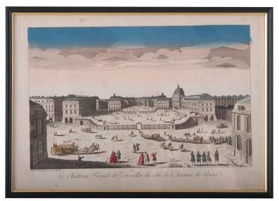 Set of Four 18th Century French Hand Colored Lithographs