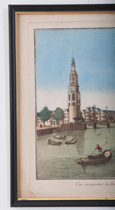 Set of Four 18th Century French Hand Colored Lithographs