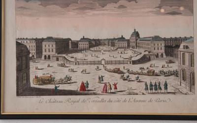 Set of Four 18th Century French Hand Colored Lithographs