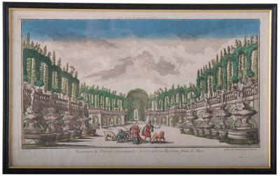 Set of Four 18th Century French Hand Colored Lithographs