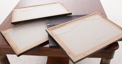 Set of Four 18th Century French Hand Colored Lithographs