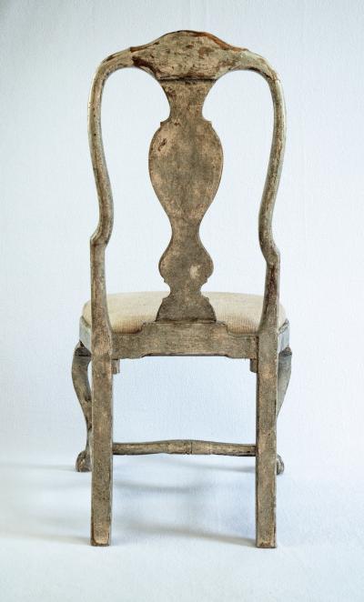 Set of Four 19th Century Swedish Rococo Revival Side Chairs