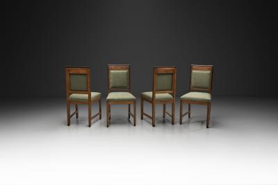 Set of Four Amsterdamse School Dining Chairs The Netherlands ca 1920s