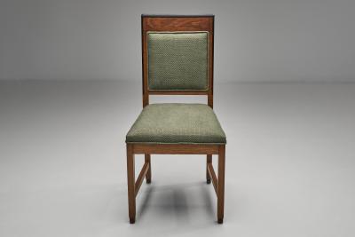 Set of Four Amsterdamse School Dining Chairs The Netherlands ca 1920s