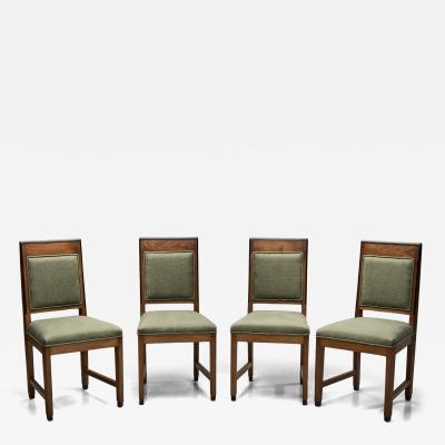 Set of Four Amsterdamse School Dining Chairs The Netherlands ca 1920s