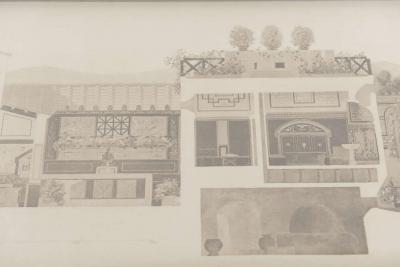 Set of Four Architectural Engravings in the Manner of Piranesi