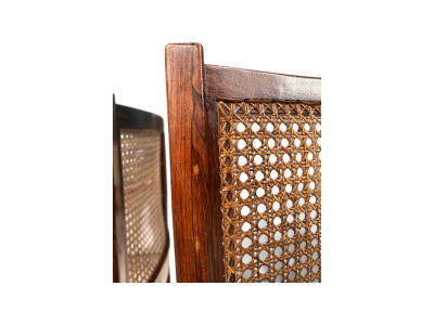 Set of Four Armchairs in Rosewood Caning Unknown 1960s Lot 79 186