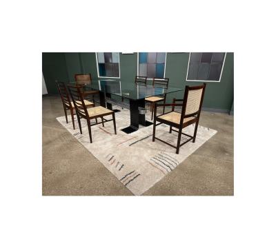 Set of Four Armchairs in Rosewood Caning Unknown 1960s Lot 79 186A