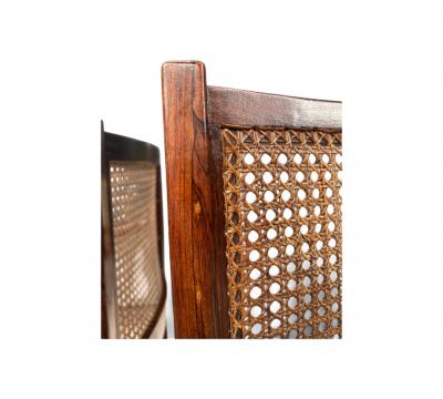 Set of Four Armchairs in Rosewood Caning Unknown 1960s Lot 79 186A