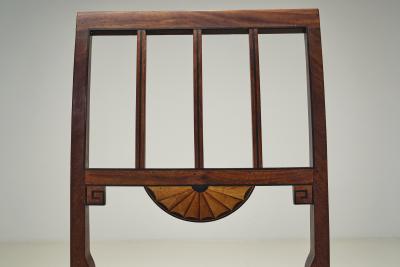 Set of Four Art Deco Dining Chairs Europe First half of the 20th Century