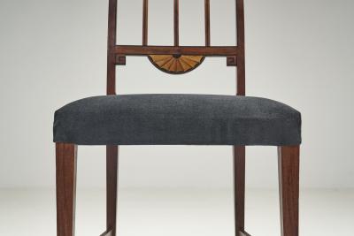 Set of Four Art Deco Dining Chairs Europe First half of the 20th Century
