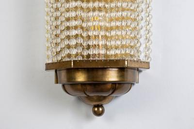 Set of Four Art Deco Style Crystal Sconces