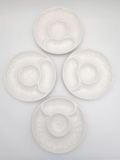 Set of Four Artichoke Plates U S A circa 1950
