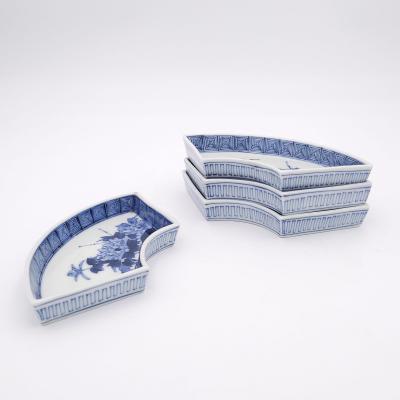 Set of Four Chinese Blue and White Sweetmeat Dishes circa 1880