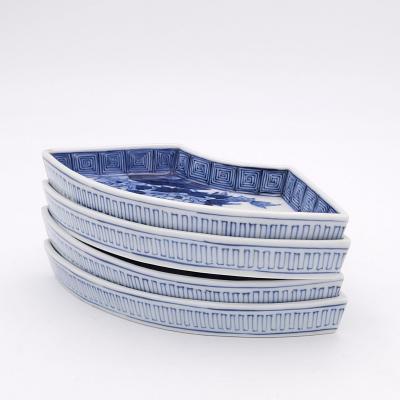 Set of Four Chinese Blue and White Sweetmeat Dishes circa 1880
