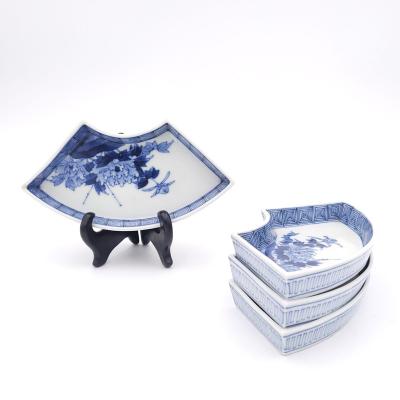 Set of Four Chinese Blue and White Sweetmeat Dishes circa 1880