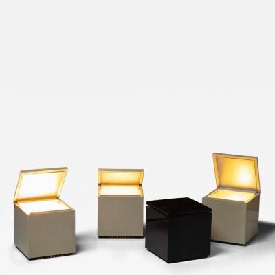 Set of Four Cuboluce Table Lamps by Studio OPI for Cini Nils