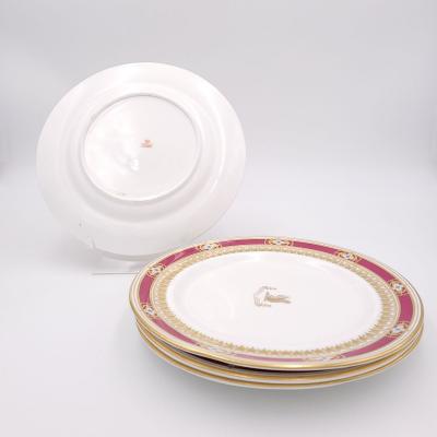 Set of Four Davenport Staffordshire Plates circa 1840