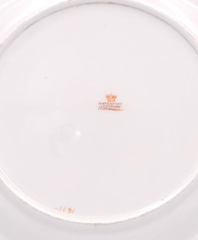 Set of Four Davenport Staffordshire Plates circa 1840