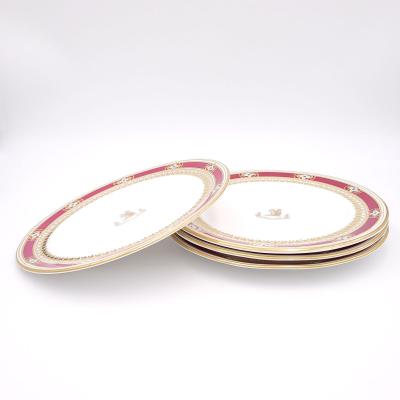 Set of Four Davenport Staffordshire Plates circa 1840
