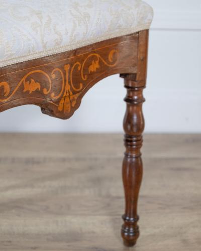 Set of Four Early 19th Century Charles X Inlaid Chairs