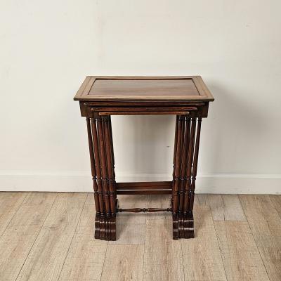 Set of Four English Regency Nesting Tables