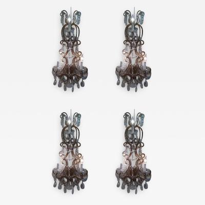 Set of Four French 1930 Sconces