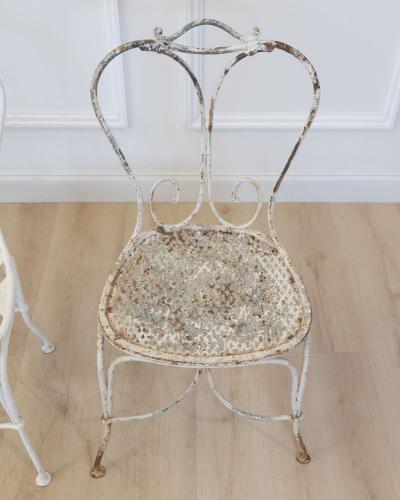 Set of Four French Garden Chairs 20th Century