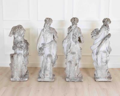 Set of Four Italian 1930s Neoclassical Garden Sculptures The Four Seasons