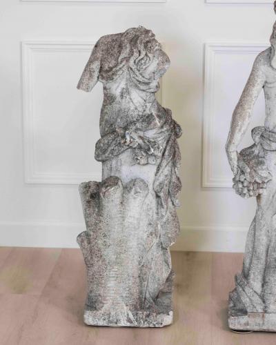 Set of Four Italian 1930s Neoclassical Garden Sculptures The Four Seasons