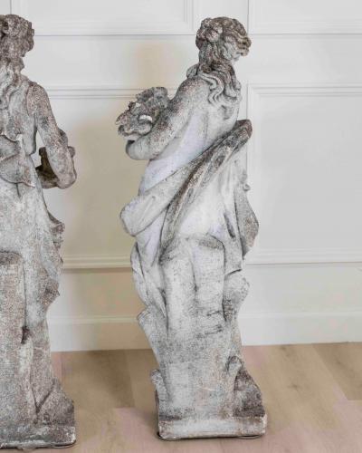 Set of Four Italian 1930s Neoclassical Garden Sculptures The Four Seasons