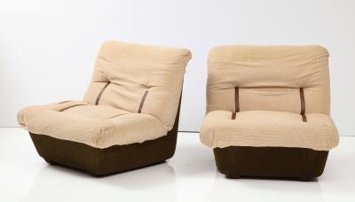Set of Four Italian 1970s Lounge Chairs by Lev Lev