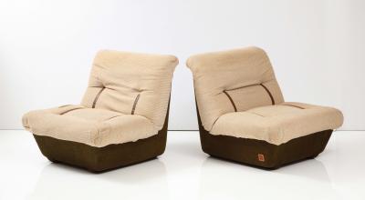 Set of Four Italian 1970s Lounge Chairs by Lev Lev