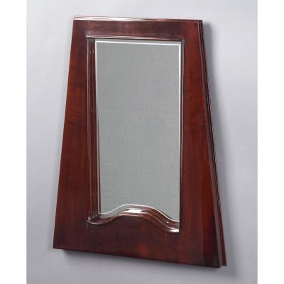 Set of Four Italian Stained Fruitwood Trapezoidal Mirrors