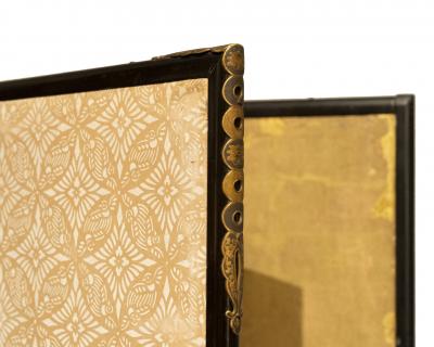 Set of Four Japanese Two Panel Screens Horses in Stable