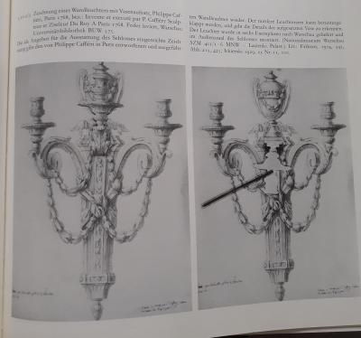 Set of Four Louis XV Ormolu Three Branch Wall Lights Circa 1770