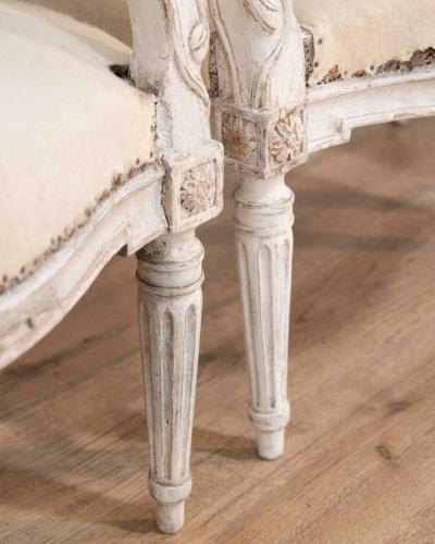 Set of Four Louis XVI Painted Armchairs France circa 1770 1780