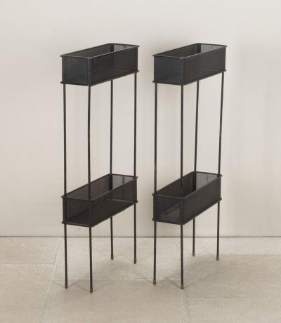 Set of Four Mid Century French Stackable Planters by Mathieu Mat got