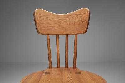 Set of Four Pine Dining Chairs Scandinavia Mid 20th Century