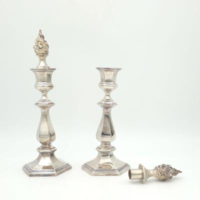 Set of Four Reed Barton Silver Plated Candlesticks U S A circa 1900