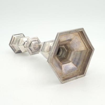 Set of Four Reed Barton Silver Plated Candlesticks U S A circa 1900