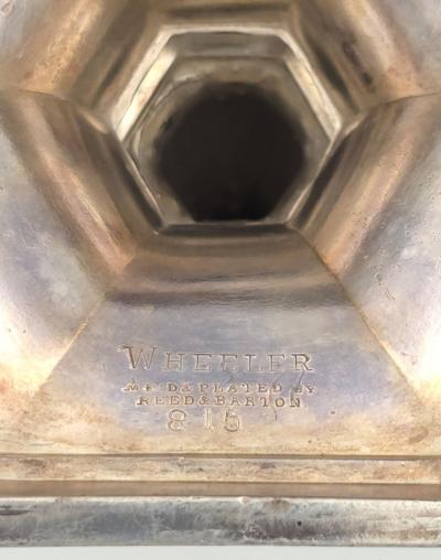 Set of Four Reed Barton Silver Plated Candlesticks U S A circa 1900