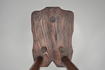 Set of Four Sculptural Pine Chairs Europe Mid 20th Century