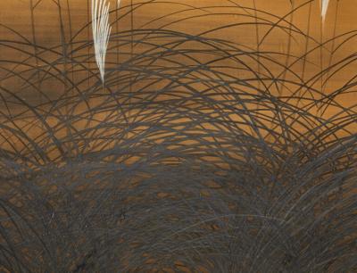 Set of Four Sliding Doors Fusuma Wild Grasses