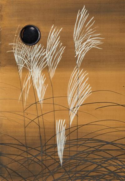 Set of Four Sliding Doors Fusuma Wild Grasses
