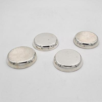 Set of Four Sterling Silver Coasters Shreve Co U S A circa 1950