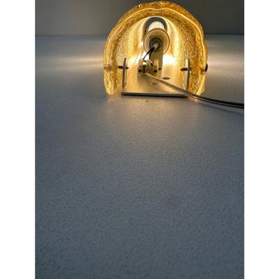 Set of Four Venetian Gold Graniglia Murano Glass Wall Sconce