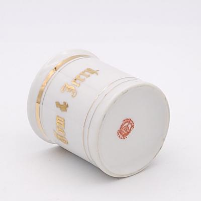 Set of Four Vintage Coffee Mugs with Gilding Japan circa 1900