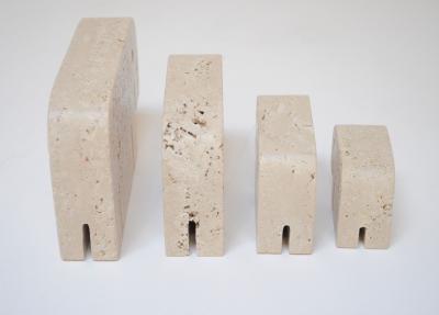Set of Four Vintage Italian Travertine Elephant Sculptures by Fratelli Mannelli