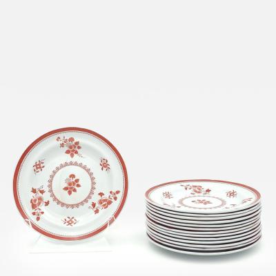 Set of Fourteen Spode Gloucester Bread Butter Plates England circa 1920